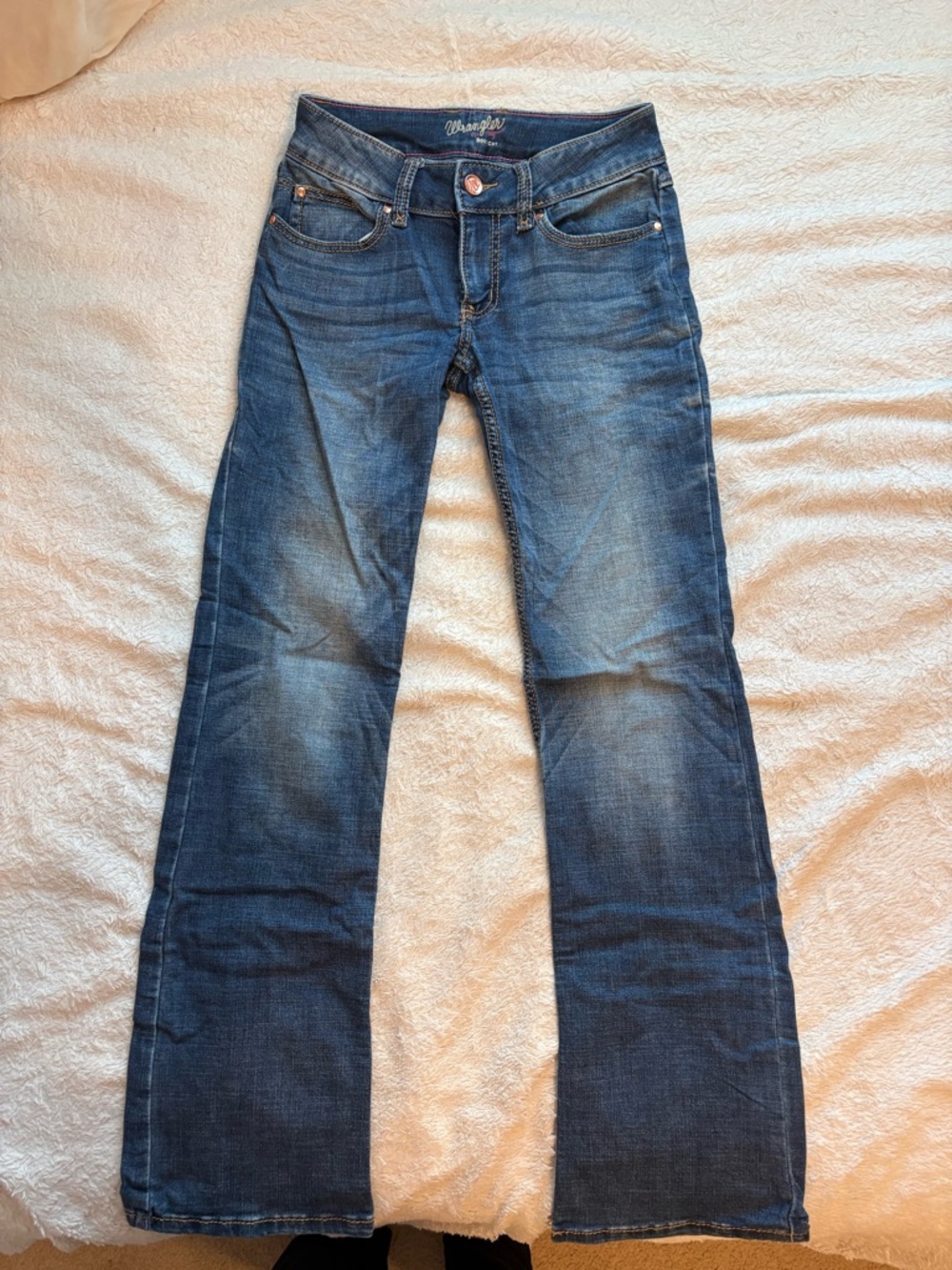 Wrangler Blue Flare Jeans for Women